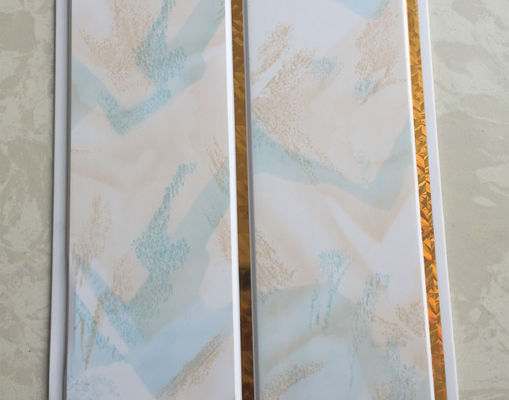 Wodoodporne deski do łazienki / Wodoodporna łazienka Panele sufitowe ze złotymi liniami