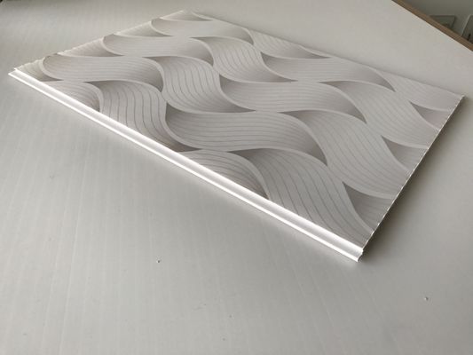 Popularne kolorystyki Płyty PVC do sufitu i ściany Wave Drukowane Pvc Panele ścienne do łazienki Wodoszczelne Panele Płyty do łazienki