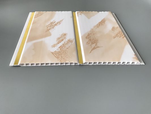 Szerokie złote linie Wodoodporne panele ścienne do okładzin łazienkowych 250mm