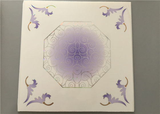 595*595mm płyty sufitowe Ekologiczne Nowoczesne płytki sufitowe podwieszone do garażu / łazienki