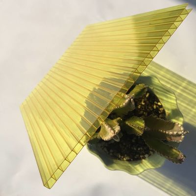 4mm - 10mm poliwęglowodanowy arkusz, żółty arkusz, świetna transmisja światła