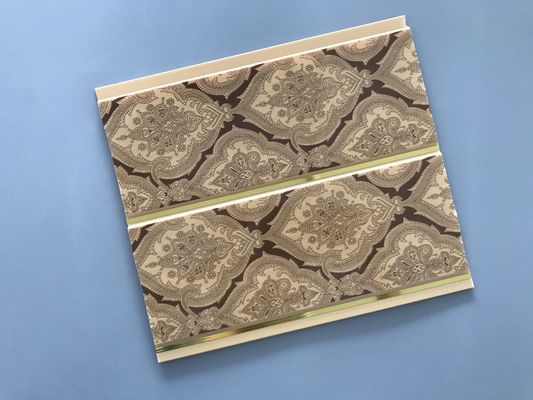 200 × 6mm Drukowanie Panele PCV Sufitowe Golden Line do dekoracji Restauracji