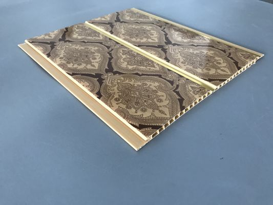 200 × 6mm Drukowanie Panele PCV Sufitowe Golden Line do dekoracji Restauracji