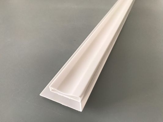 Akcesoria z PVC do montażu paneli z PVC Biały profil PVC-U Glossy Printing Extruded Plastic U Channel Waterproof UV Protection