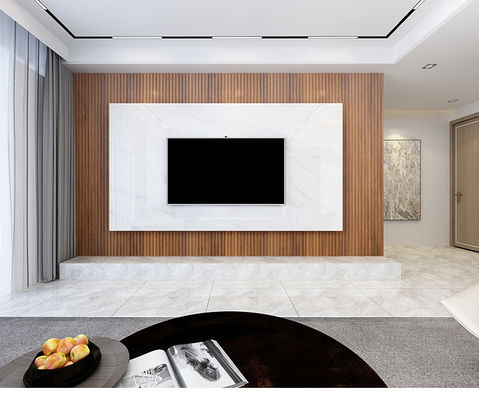 Wood Grain Decorative Pvc Fluted Wpc Panels For Walls