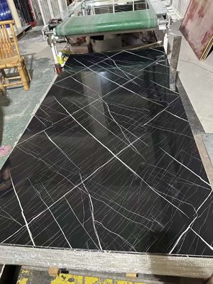 3MM Black Uv Pvc Marble Sheets Interior Wall Covering OEM