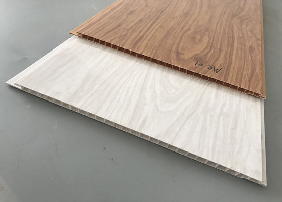 Panele drewniane o wysokim połysku z PVC do dekoracji ścian w holu hotelowym